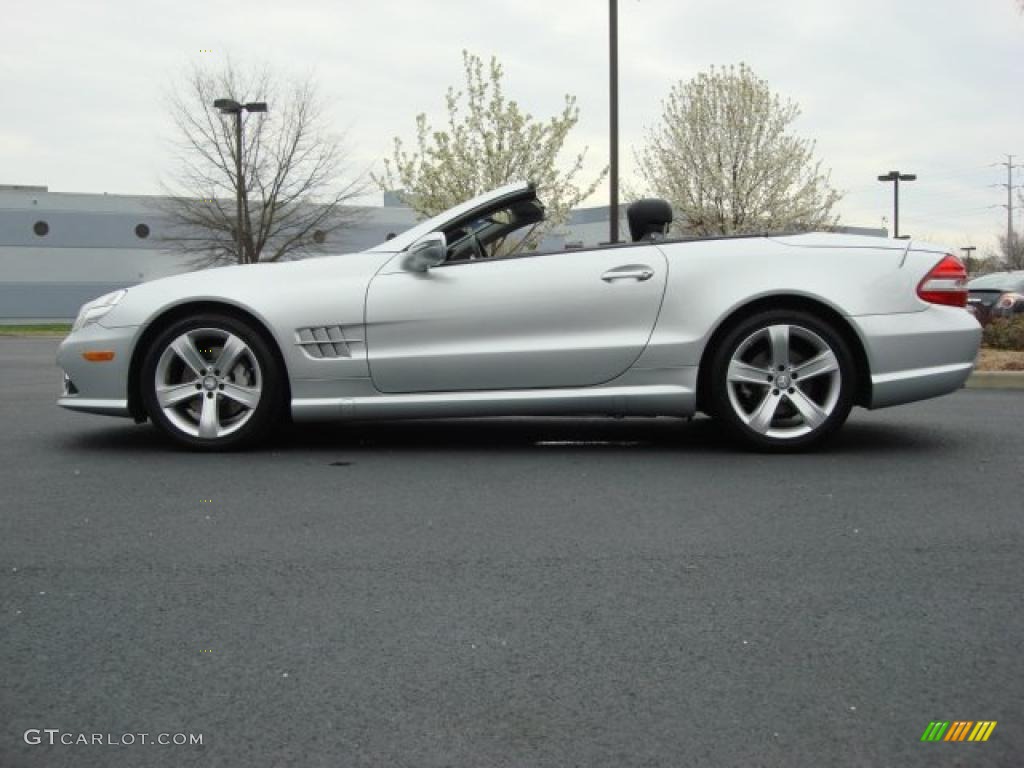 Iridium Silver Metallic 2009 Mercedes-Benz SL 550 Roadster Exterior Photo #47319860