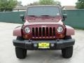 2007 Red Rock Crystal Pearl Jeep Wrangler Unlimited Sahara 4x4  photo #8