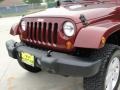 2007 Red Rock Crystal Pearl Jeep Wrangler Unlimited Sahara 4x4  photo #12