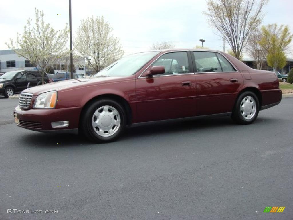 Crimson Red Pearl 2000 Cadillac DeVille Sedan Exterior Photo #47320856