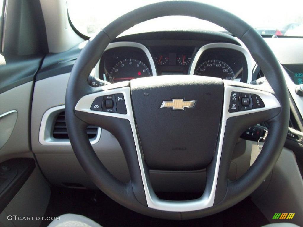 2011 Chevrolet Equinox LT Light Titanium/Jet Black Steering Wheel Photo #47321366