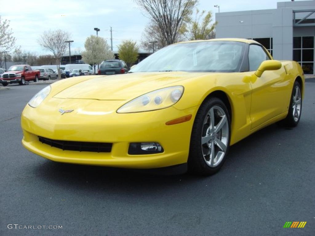 2009 Corvette Coupe - Velocity Yellow / Ebony photo #1