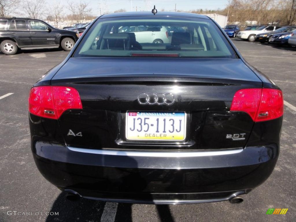 2008 A4 2.0T Special Edition quattro Sedan - Brilliant Black / Black photo #8