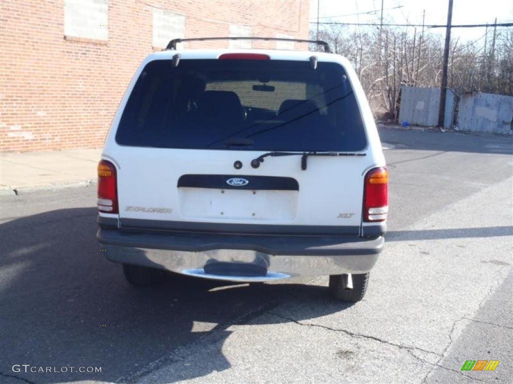 1999 Explorer XLT 4x4 - Oxford White / Medium Graphite Grey photo #8