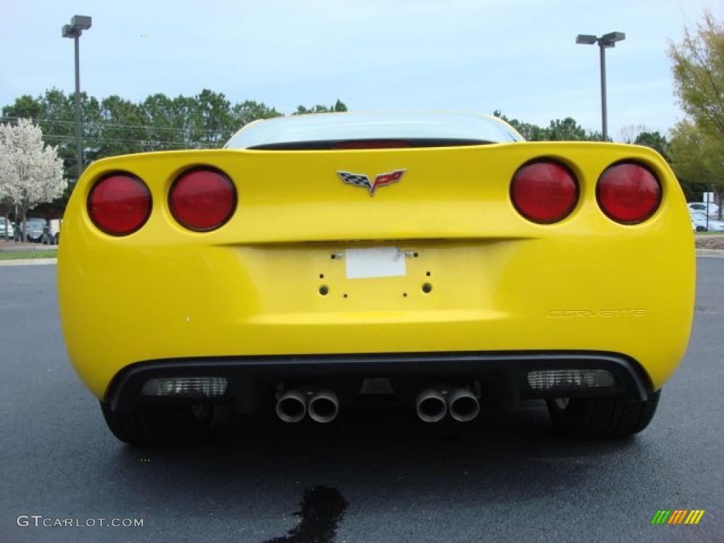 2009 Corvette Coupe - Velocity Yellow / Ebony photo #4