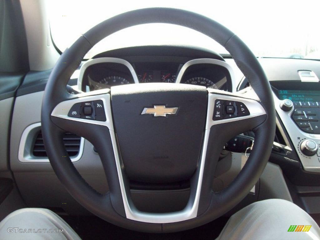 2011 Chevrolet Equinox LT AWD Light Titanium/Jet Black Steering Wheel Photo #47322110