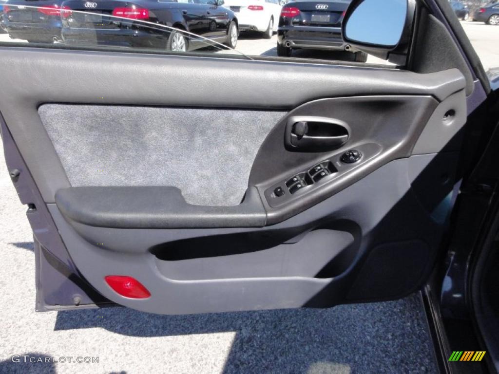 2001 Elantra GLS - Midnight Gray / Gray photo #14