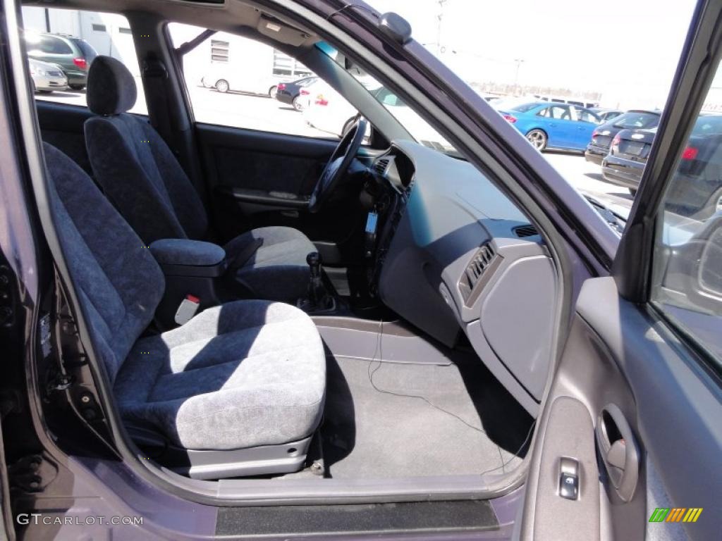 2001 Elantra GLS - Midnight Gray / Gray photo #20