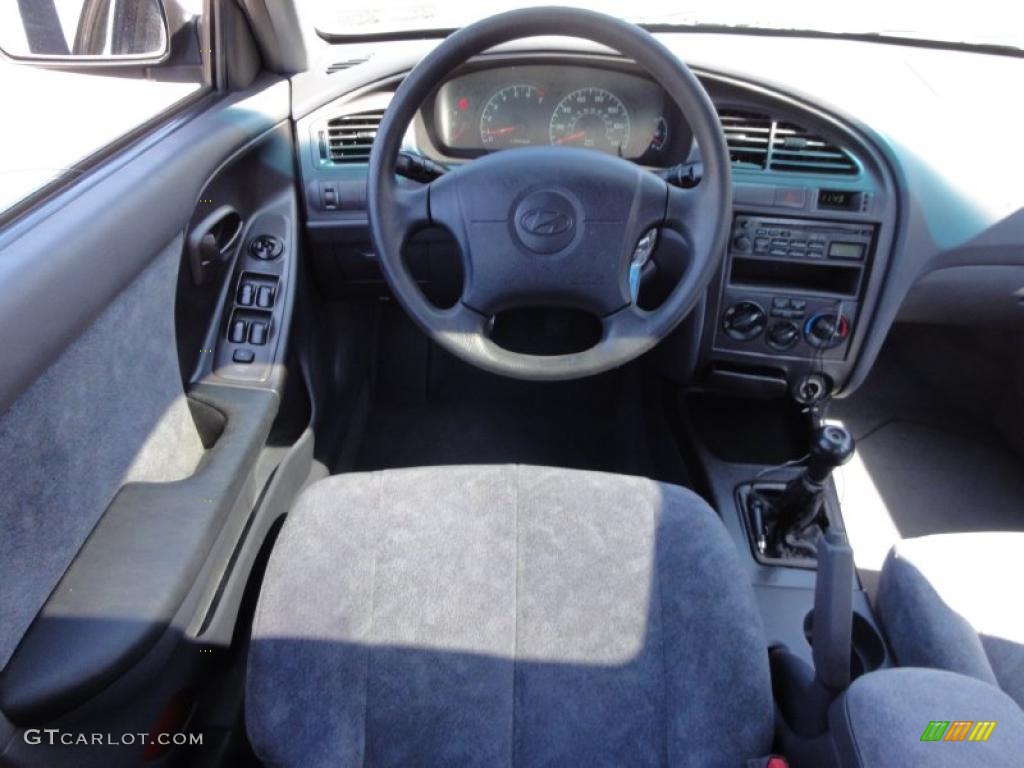 2001 Elantra GLS - Midnight Gray / Gray photo #29