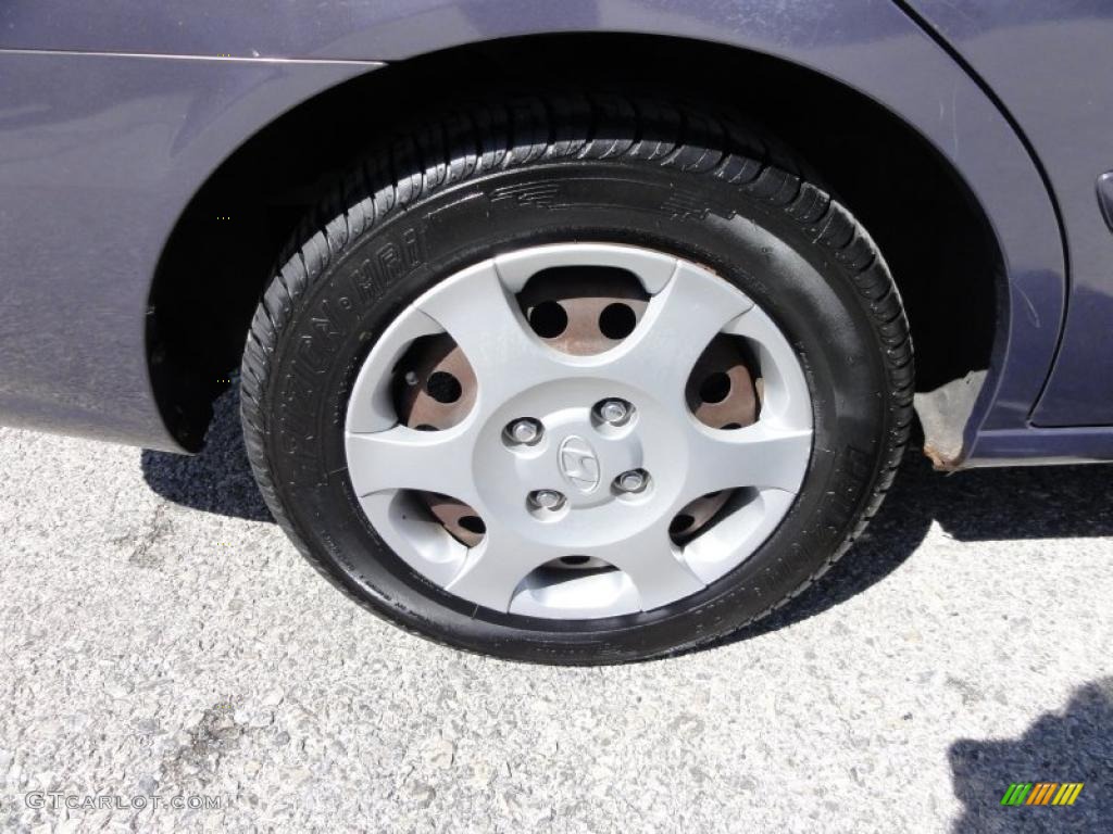 2001 Elantra GLS - Midnight Gray / Gray photo #31