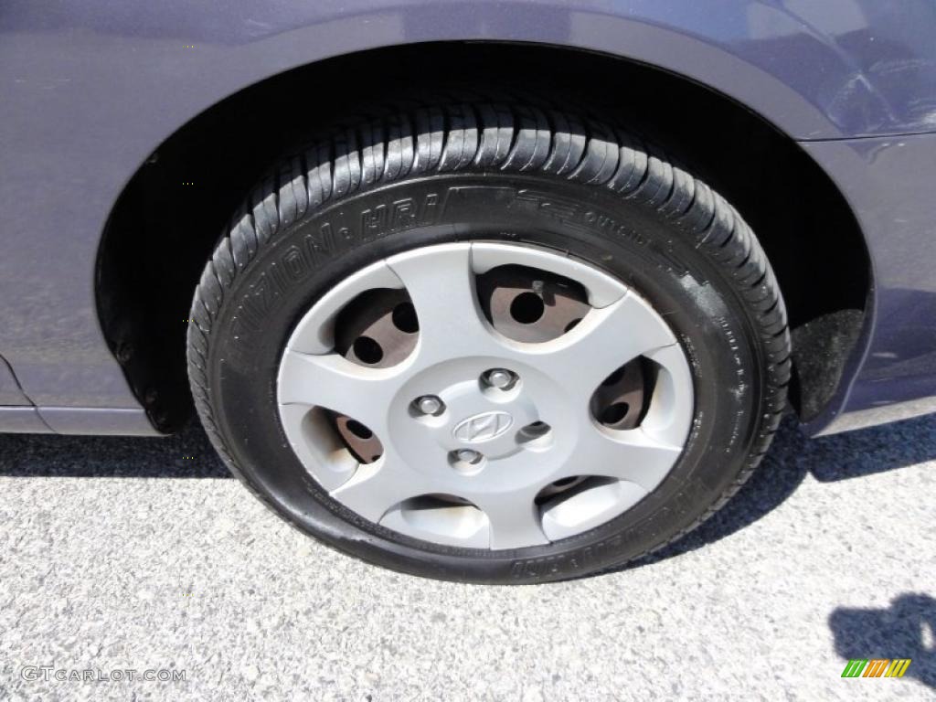 2001 Elantra GLS - Midnight Gray / Gray photo #33