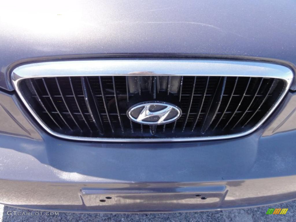 2001 Elantra GLS - Midnight Gray / Gray photo #37