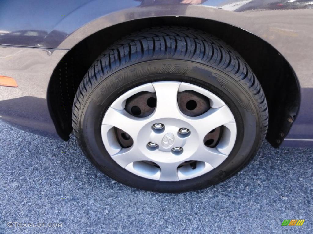 2001 Elantra GLS - Midnight Gray / Gray photo #39
