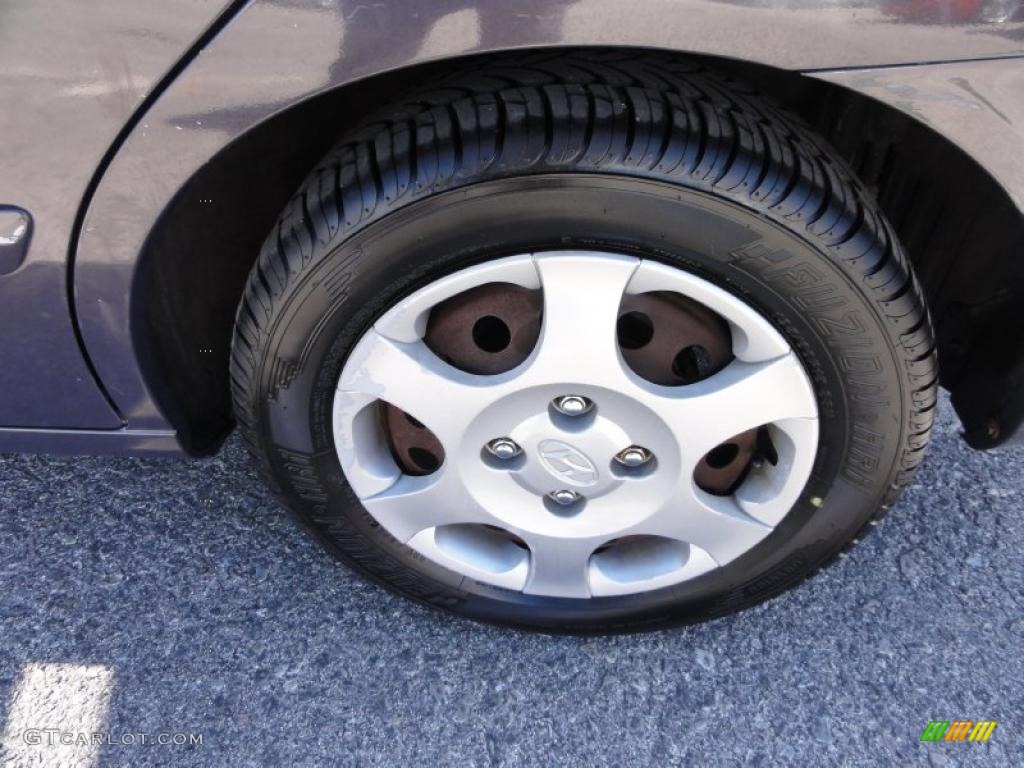 2001 Elantra GLS - Midnight Gray / Gray photo #40