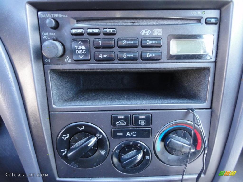 2001 Elantra GLS - Midnight Gray / Gray photo #42