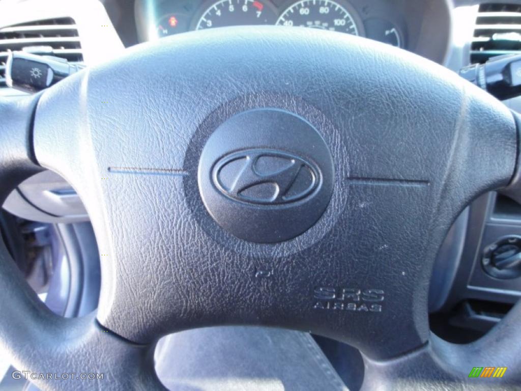 2001 Elantra GLS - Midnight Gray / Gray photo #46
