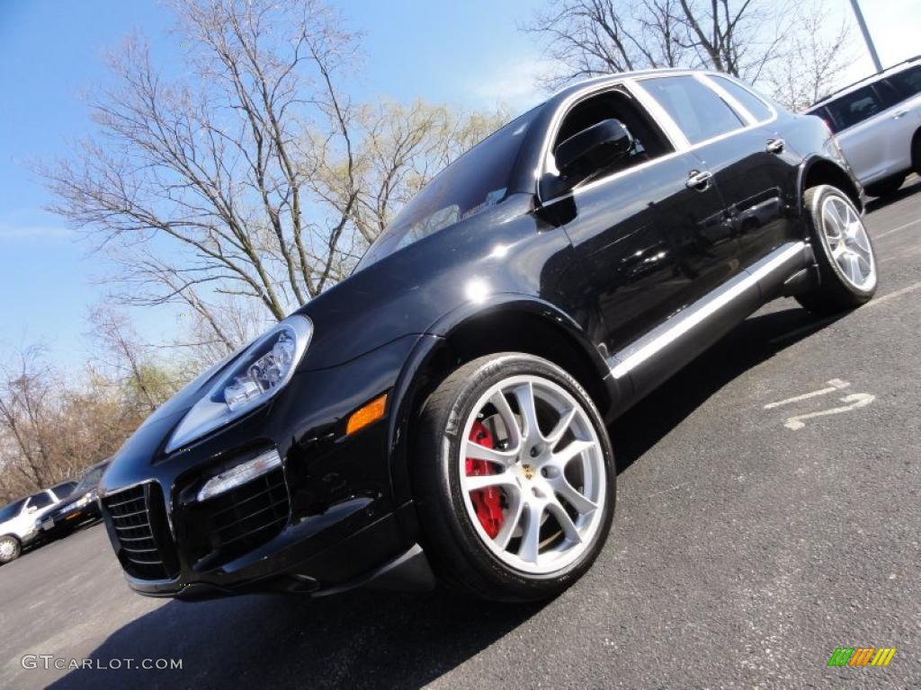 2010 Cayenne Turbo - Black / Black photo #1