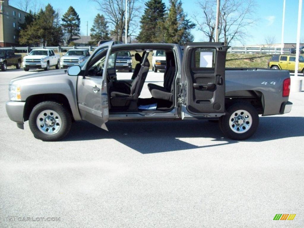 2007 Silverado 1500 LT Extended Cab 4x4 - Graystone Metallic / Ebony Black photo #14