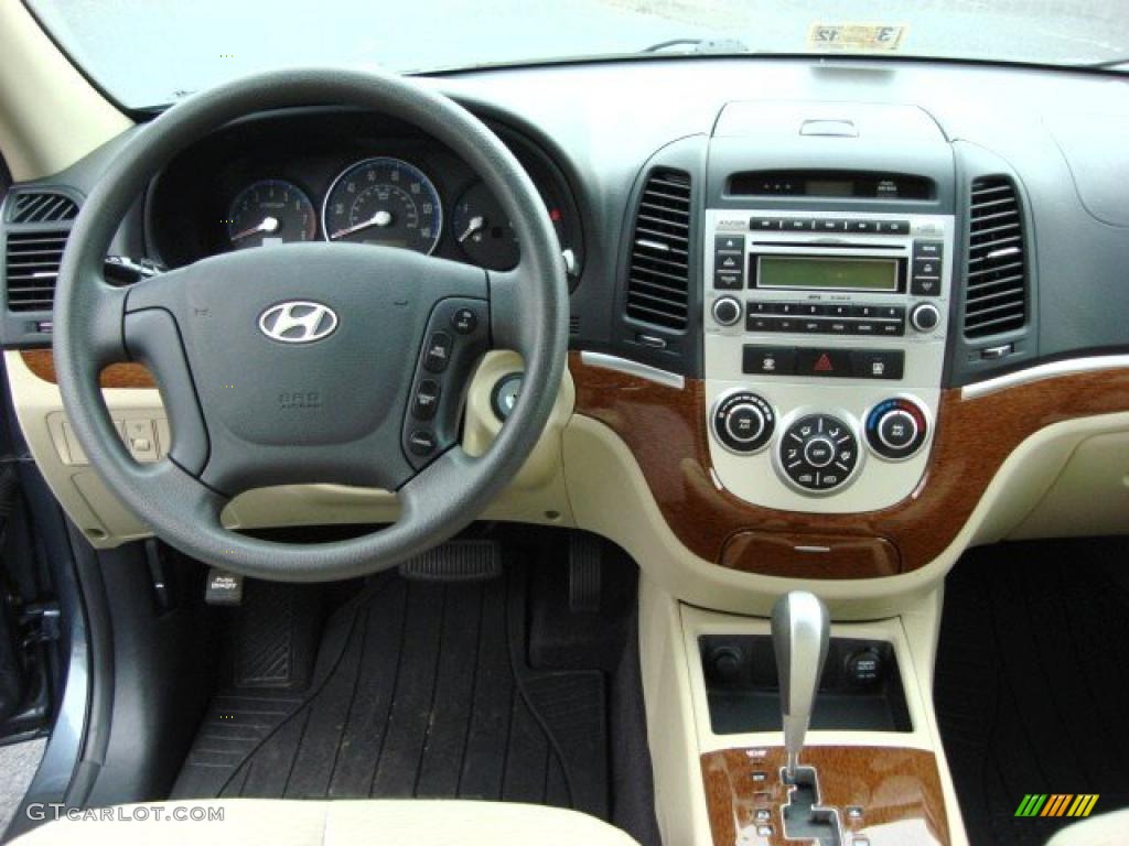 2008 Hyundai Santa Fe GLS Beige Dashboard Photo #47323847