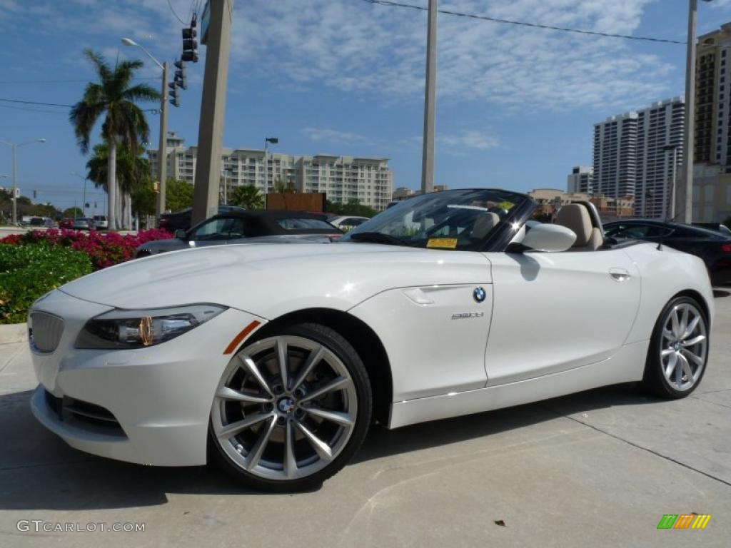 2011 Z4 sDrive35i Roadster - Alpine White / Beige photo #1