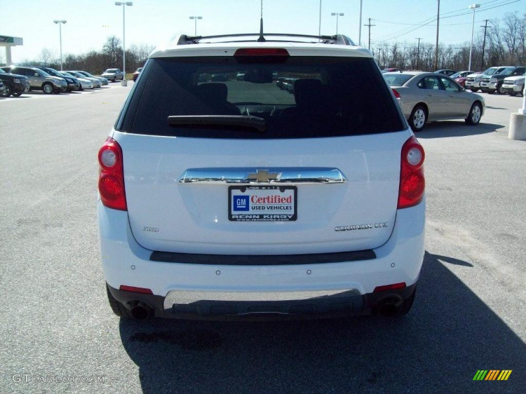 2010 Equinox LTZ AWD - Summit White / Jet Black/Light Titanium photo #14