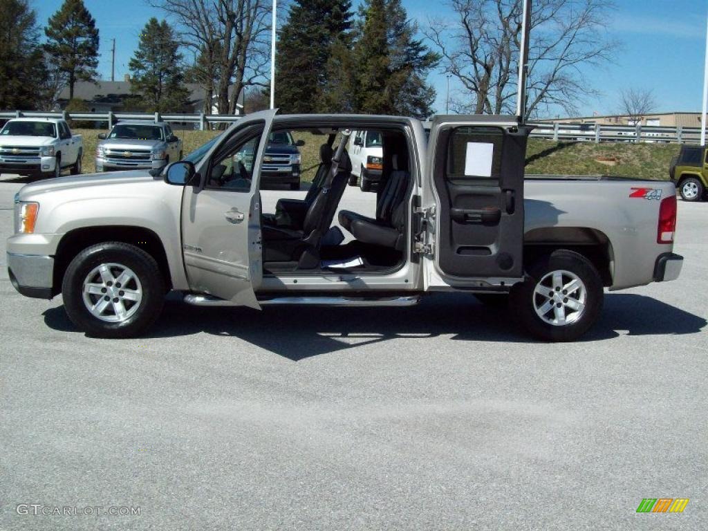 2008 Sierra 1500 SLT Extended Cab 4x4 - Silver Birch Metallic / Ebony photo #13