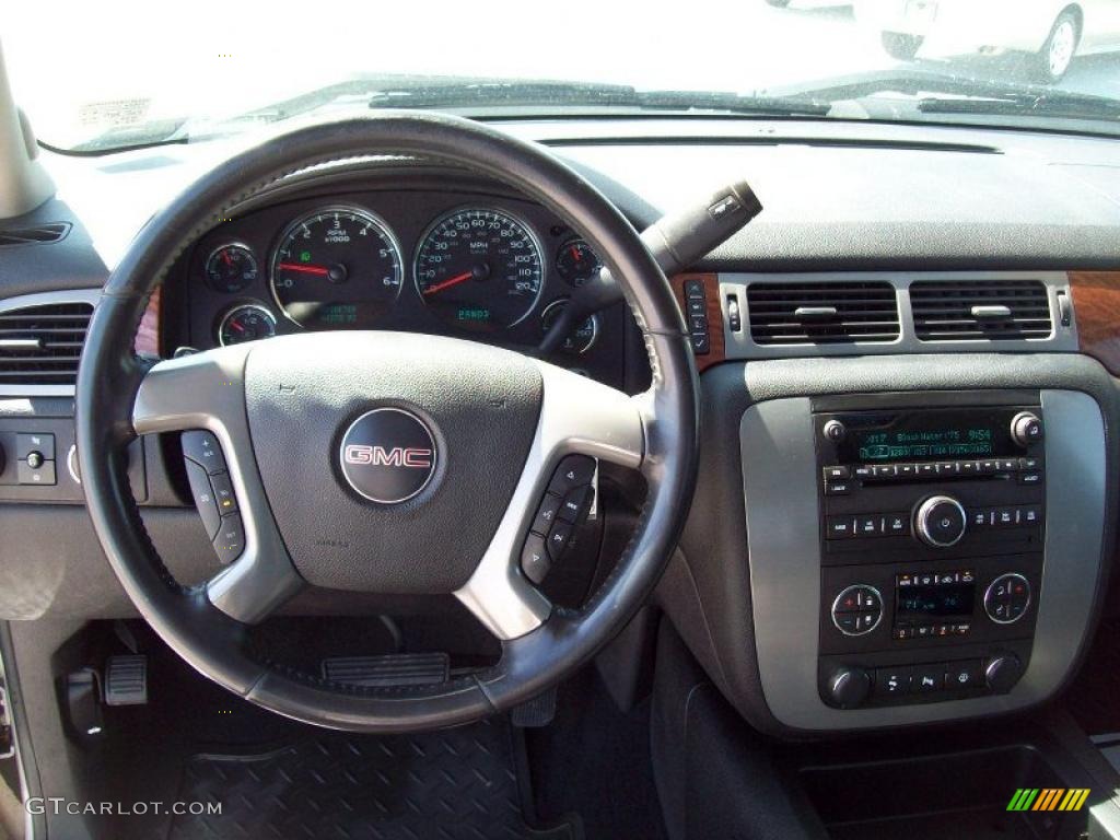 2008 Sierra 1500 SLT Extended Cab 4x4 - Silver Birch Metallic / Ebony photo #25