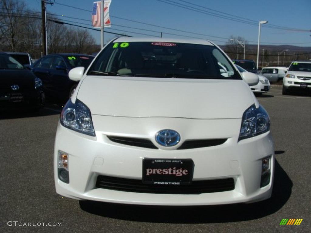 2010 Prius Hybrid IV - Blizzard White Pearl / Bisque photo #2