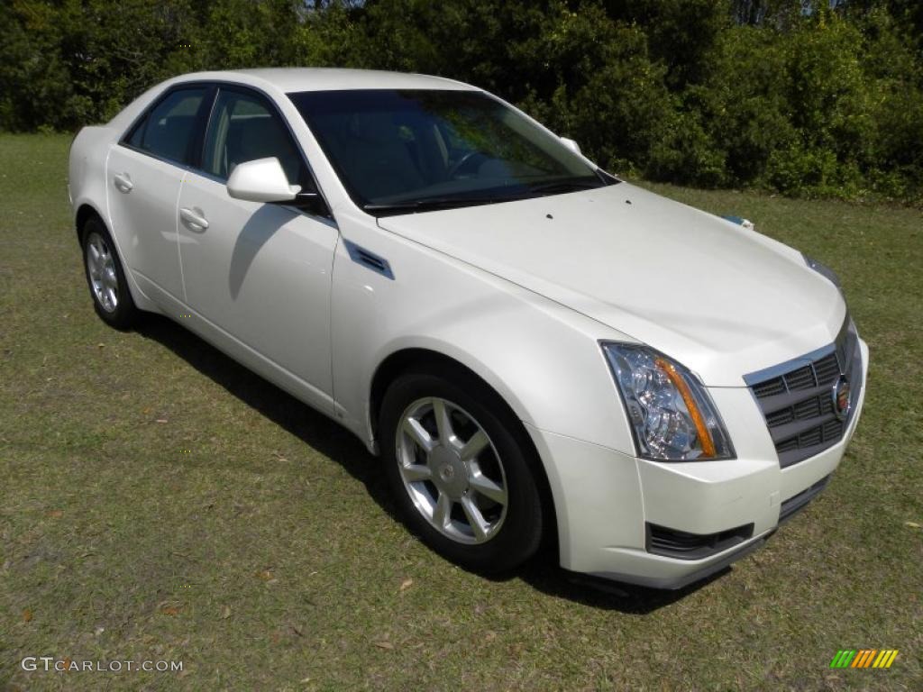 White Diamond Tri-Coat 2008 Cadillac CTS Sedan Exterior Photo #47326571