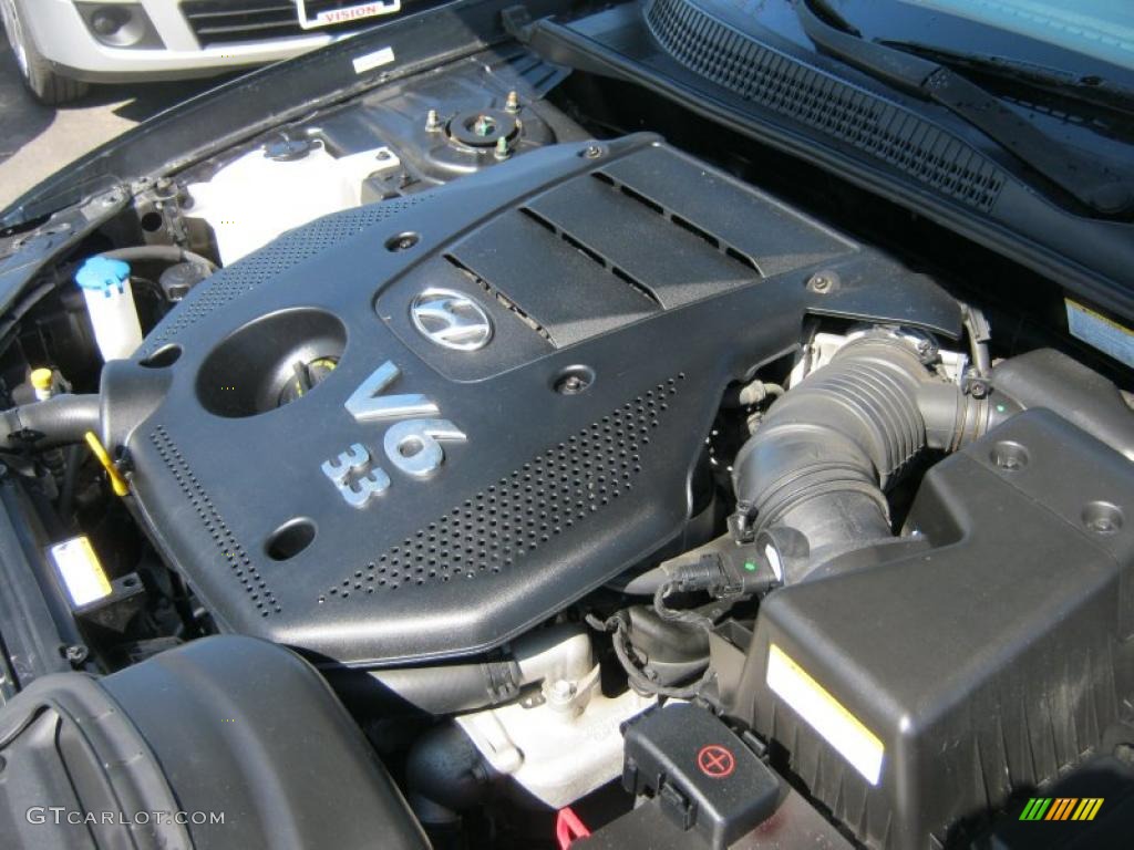 2008 Hyundai Sonata SE V6 3.3 Liter DOHC 24-Valve VVT V6 Engine Photo #47327467