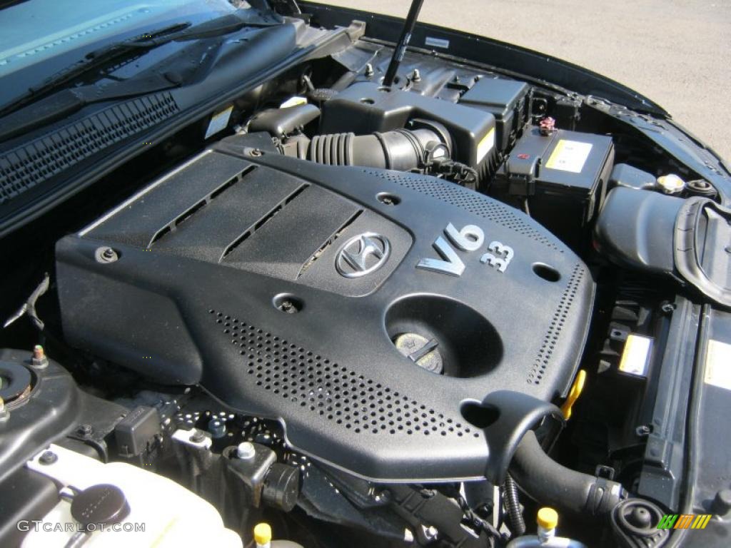 2008 Hyundai Sonata SE V6 3.3 Liter DOHC 24-Valve VVT V6 Engine Photo #47327484