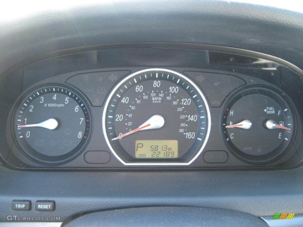 2008 Hyundai Sonata SE V6 Gauges Photo #47327583