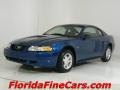 2000 Atlantic Blue Metallic Ford Mustang V6 Coupe  photo #1