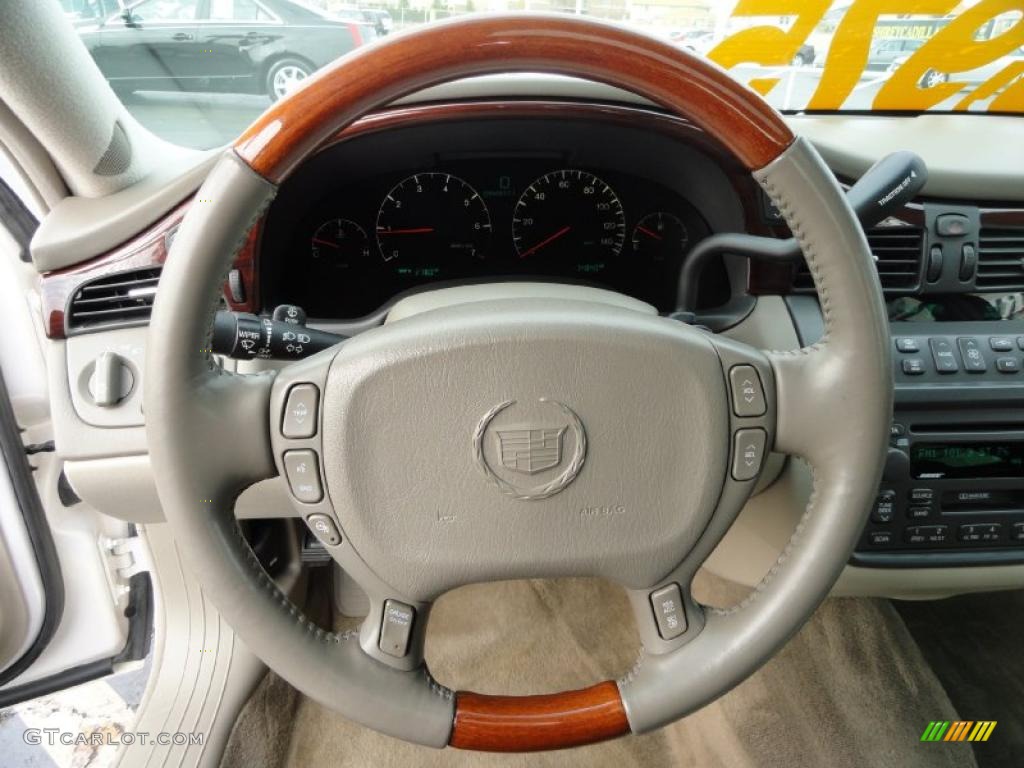 2004 Cadillac DeVille DHS Shale Steering Wheel Photo #47328408