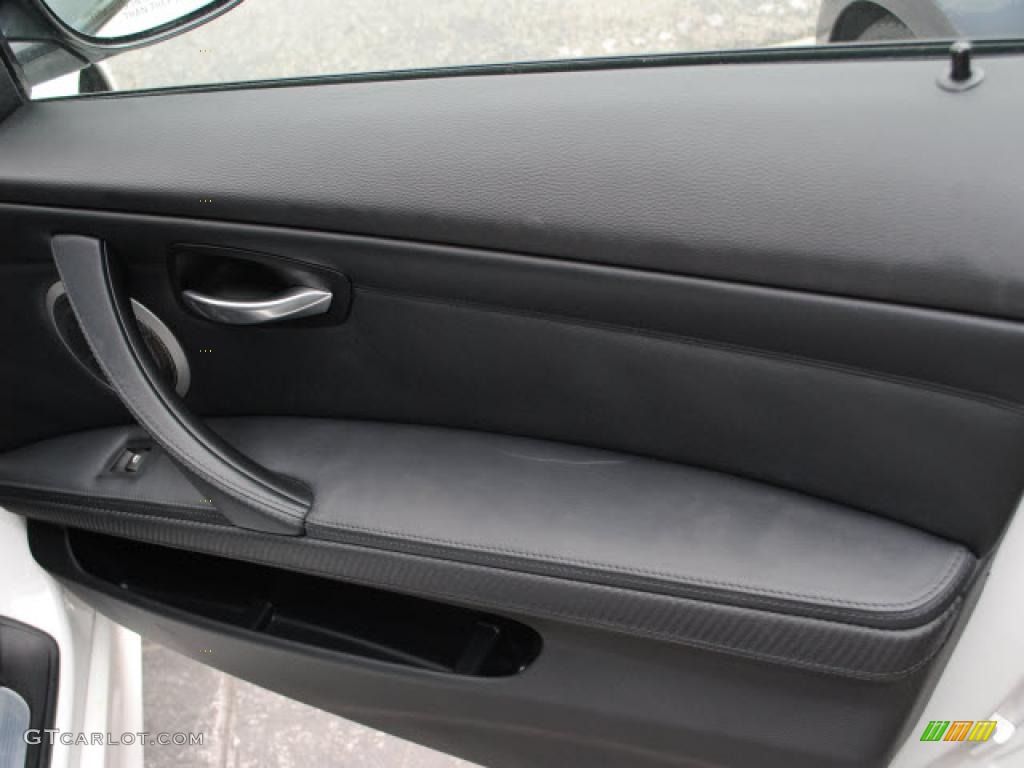 2008 BMW M3 Sedan Black Door Panel Photo #47329155