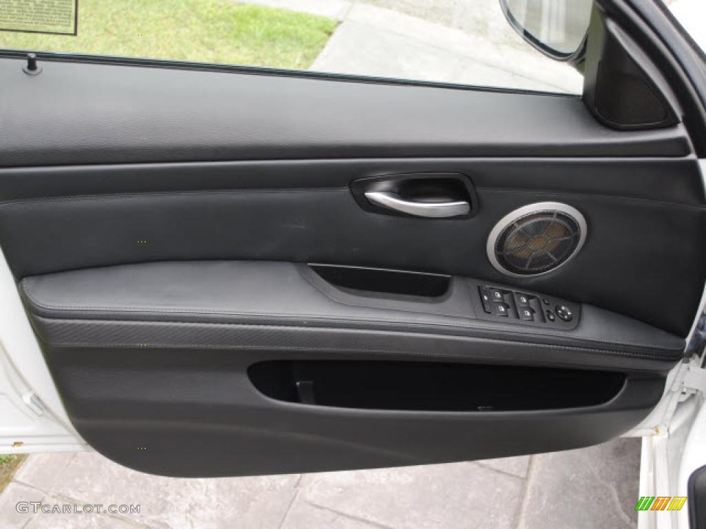 2008 BMW M3 Sedan Black Door Panel Photo #47329332