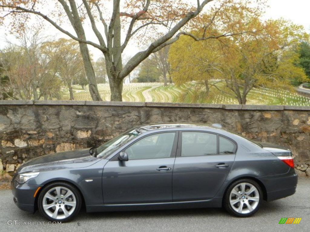 Platinum Grey Metallic 2008 BMW 5 Series 535i Sedan Exterior Photo #47332309