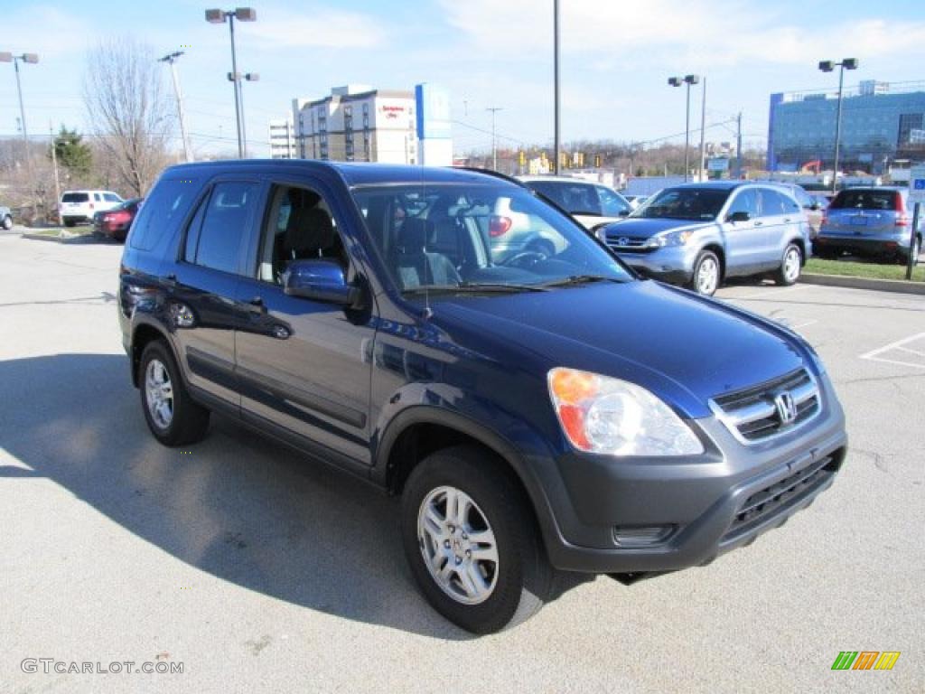 2004 CR-V EX 4WD - Eternal Blue Pearl / Black photo #7