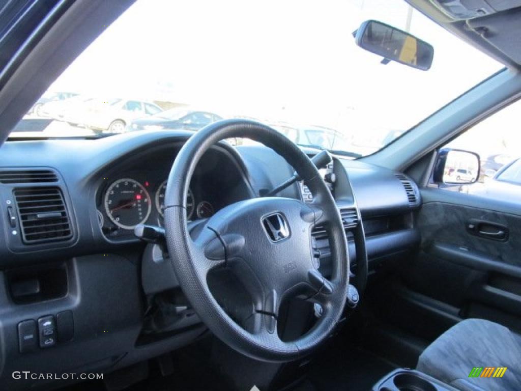 2004 CR-V EX 4WD - Eternal Blue Pearl / Black photo #8