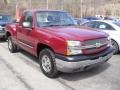 2004 Sport Red Metallic Chevrolet Silverado 1500 LS Regular Cab 4x4  photo #1