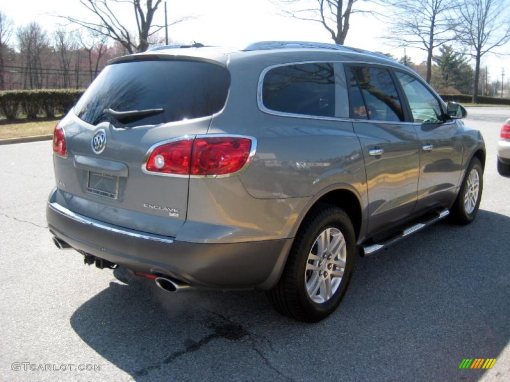 2008 Enclave CX AWD - Blue Gold Crystal Metallic / Titanium/Dark Titanium photo #4