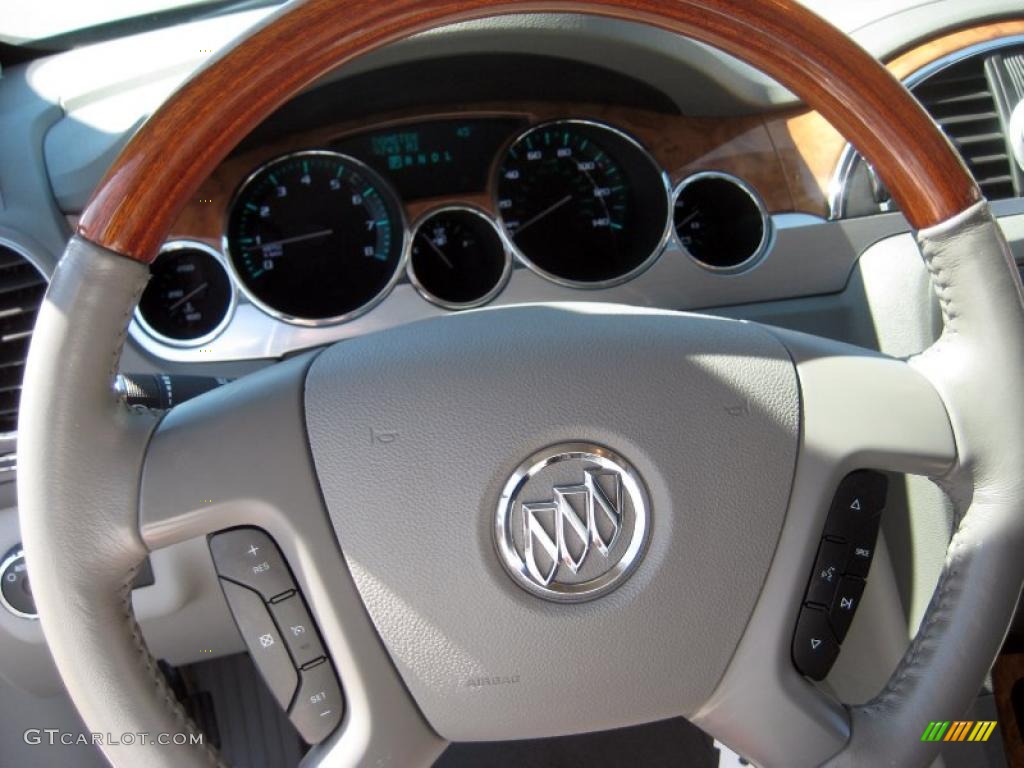 2008 Buick Enclave CX AWD Titanium/Dark Titanium Steering Wheel Photo #47334874