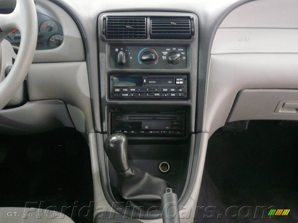 2000 Mustang V6 Coupe - Atlantic Blue Metallic / Medium Graphite photo #16