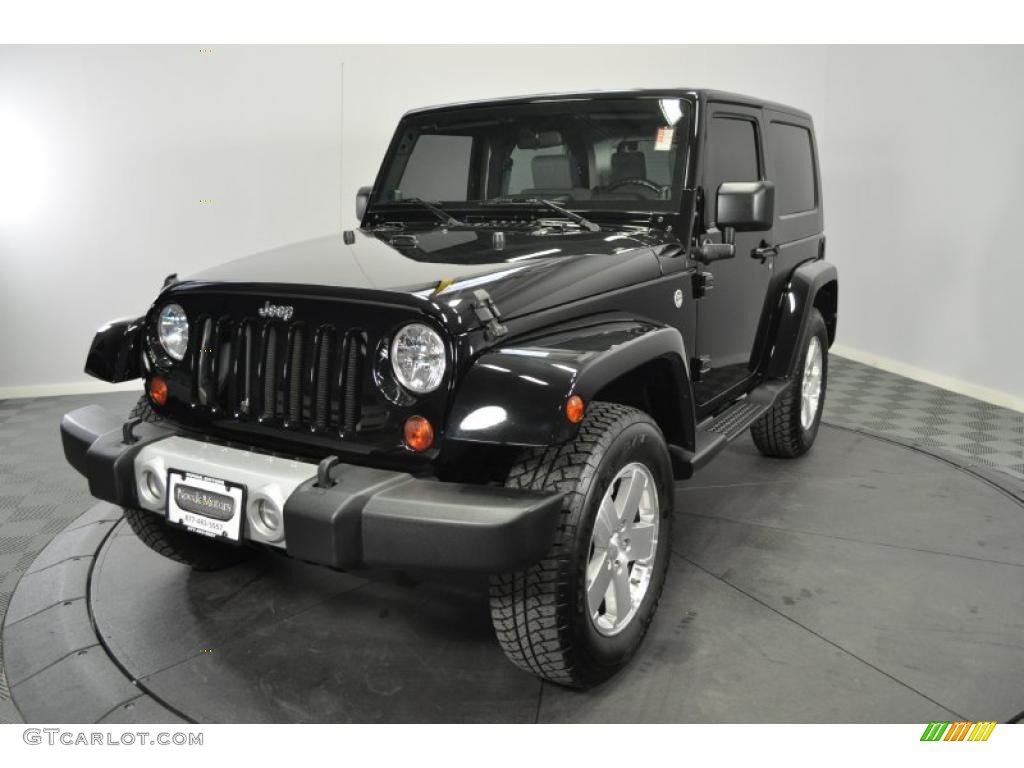 2009 Wrangler Sahara 4x4 - Black / Dark Slate Gray/Medium Slate Gray photo #1