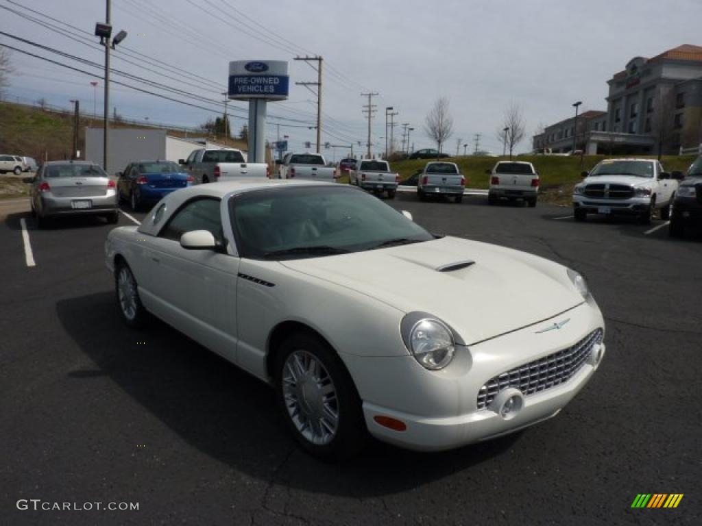 Whisper White 2002 Ford Thunderbird Premium Roadster Exterior Photo #47336554