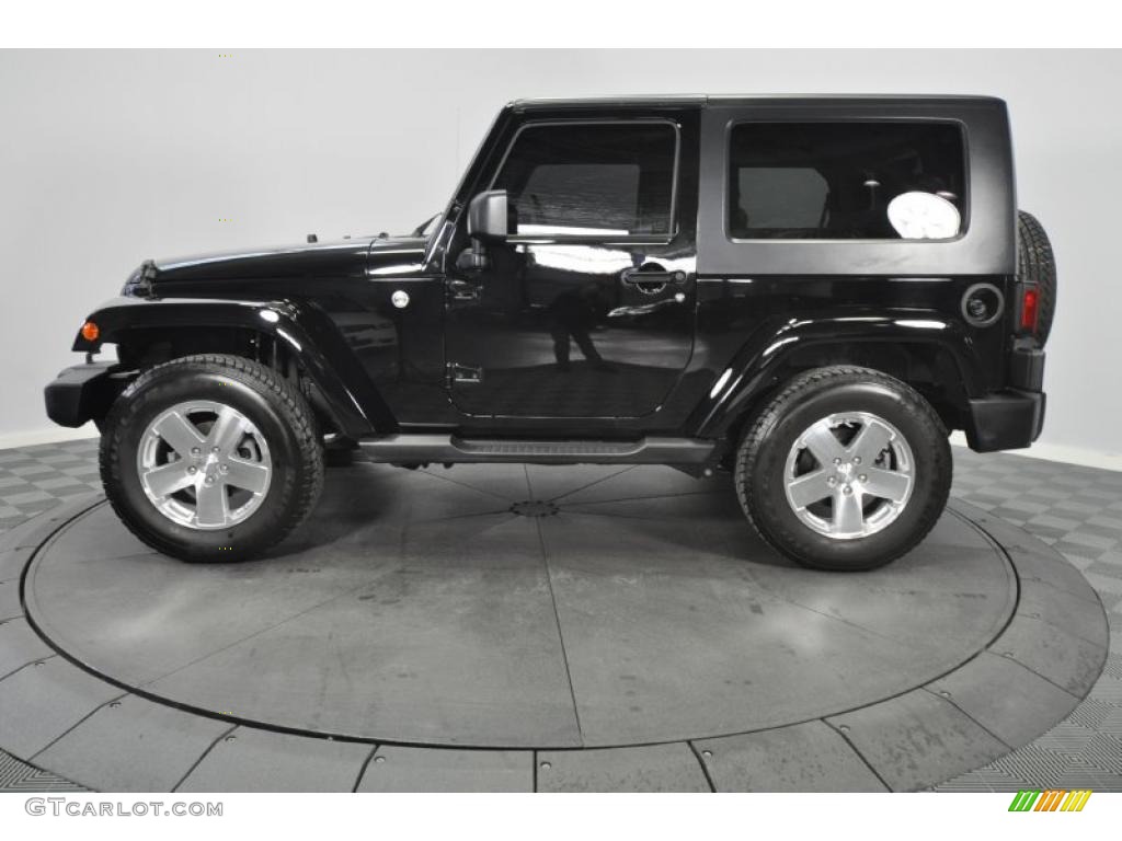 Black 2009 Jeep Wrangler Sahara 4x4 Exterior Photo #47336566