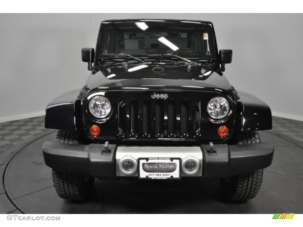 2009 Wrangler Sahara 4x4 - Black / Dark Slate Gray/Medium Slate Gray photo #9