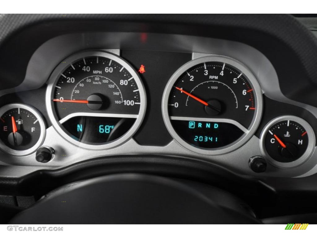2009 Jeep Wrangler Sahara 4x4 Gauges Photo #47336929