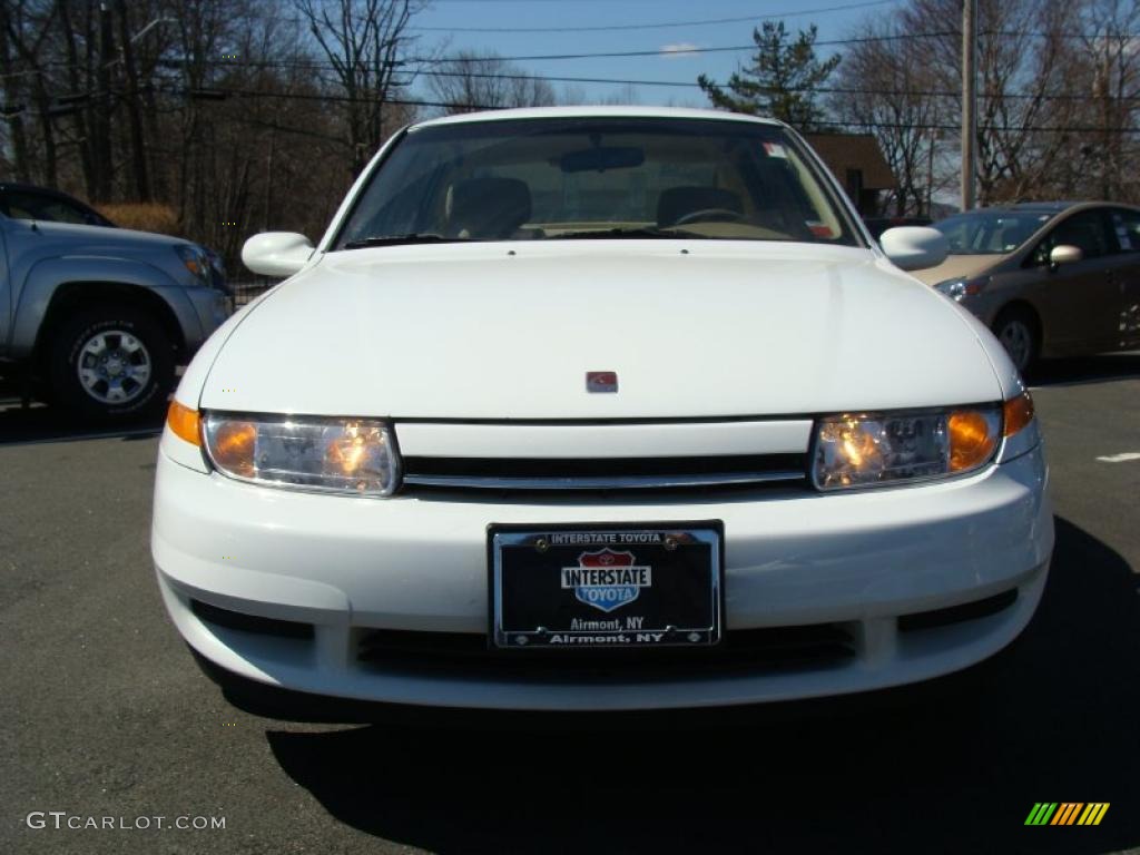 2000 L Series LS1 Sedan - Bright White / Medium Tan photo #2
