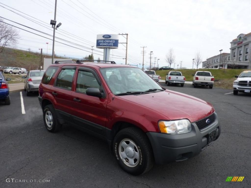 2004 Escape XLS V6 4WD - Redfire Metallic / Medium/Dark Flint photo #1